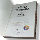 Bíblia Sagrada Feminina Arranjo Flores Lilás Letra Normal Capa flexível com Índice - Nva
