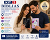 Kit 2 Bíblias Evangélicas NVA Letra Comum Folha PPM Full Color Floral Lilás e Leão Casal Fem e Masc