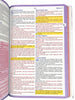 Bíblia de Estudo para o Cotidiano da Mulher Capa Dura Full Color Cerejeira Rosa NVA Gigante Feminina com Capa Protetora