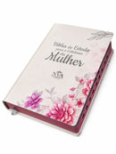 Kit 2 Bíblias de Estudo para o Cotidiano da Mulher Capa Dura Full Color Cerejeira Rosa NVA Gigante Feminina com Índice