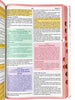 Kit 2 Bíblias de Estudo para o Cotidiano da Mulher Capa Dura Full Color Cerejeira Rosa NVA Gigante Feminina com Índice