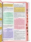 Kit 2 Bíblias de Estudo para o Cotidiano da Mulher Capa Dura Full Color Cerejeira Rosa NVA Gigante Feminina com Índice