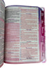 Bíblia Leão Seja Forte e Corajosa Cor Branca Letra Gigante Capa Dura Com Harpa E Abas Feminina Arc