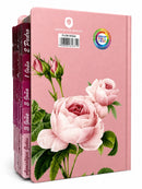 Bíblia Flor Rosa Letra Hipergigante Capa Dura Com Abas Femininas e Harpa Arc
