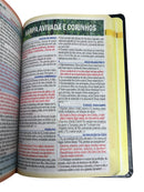 Bíblia Sagrada Preta Letra Hipergigante Capa Semi Flexível Com Harpa Full ColorArc