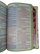 Bíblia Sagrada Letra Hipergigante PPM Capa Dura Flor Rosa Feminina Com Harpa e Abas Adesivas ARC