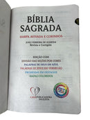 Bíblia Cor Preta Letra Hipergigante Capa Semi Flexível Com Harpa e Índice Colorida Arc