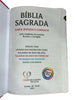 Bíblia Sagrada Rosa Luxo Letra Hipergigante Com Índice Capa Semi Flexível Com Harpa Full Color Arc