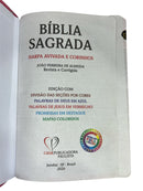 Bíblia Sagrada Rosa Luxo Letra Hipergigante Com Índice Capa Semi Flexível Com Harpa Full Color Arc
