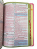Kit 02 Bíblias Rosa Evangélicas Letra Gigante Capa Semiflexível ARC Com Harpa e Índice Feminina