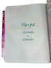 Bíblia Evangélica Letra Jumbo Grande Capa Dura Flor Minimalista Arc Com Harpa e Abas Adesivas