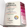 Bíblia Circulo Floral Rosa Letra Gigante Capa Flexível Com Harpa E Abas Feminina Arc