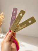 Marcador de Página Deus Acrílico Rose Espelhado Luxo Para Bíblia e Livros
