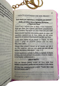 Mini Bíblia de Bolso e Chaveiro O Novo Testamento & Salmos e Provérbios - ACF Feminina Capa Dura Deus é Bom