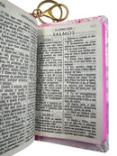 Mini Bíblia de Bolso e Chaveiro O Novo Testamento & Salmos e Provérbios - ACF Feminina Capa Dura Deus é Bom