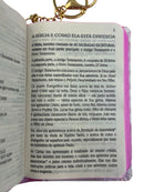 Mini Bíblia de Bolso e Chaveiro O Novo Testamento & Salmos e Provérbios - ACF Feminina Capa Dura Deus é Bom