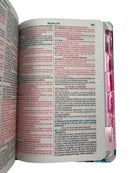 Bíblia Feminina Protegida Por Deus Letra Gigante Capa Flexível Com Harpa E Abas Feminina Arc