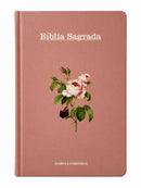Bíblia Sagrada Letra Hipergigante PPM Capa Dura Flor Rosa Feminina Com Harpa ARC e Índice