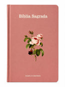 Bíblia Flor Rosa Letra Hipergigante Capa Dura Com Harpa Feminina Arc
