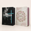 Kit 2 Bíblias Sagradas Tijolinho Floral & Leão Yeshua Edição Promessas Letra Grande Para Bolsa NVA