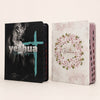 Kit 2 Bíblias Sagradas Tijolinho Floral & Leão Yeshua Edição Promessas Letra Grande Para Bolsa NVA Com Índice