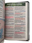 Bíblia Cristo Vive Letra Gigante Capa Flexível Com Harpa E Abas Masculina Arc