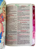 Bíblia Deus Floral Letra Gigante Capa Flexível Com Harpa E Abas Feminina Arc