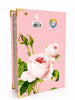 Bíblia Sagrada Letra Hipergigante PPM Capa Dura Flor Rosa Feminina Com Elástico Harpa ARC e Índice