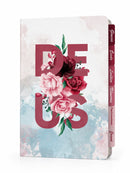 Bíblia Deus Floral Letra Gigante Capa Flexível Com Harpa e Índice Feminina Arc