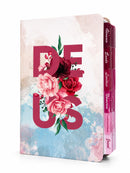 Bíblia Deus Floral Letra Gigante Capa Flexível Com Harpa E Abas Feminina Arc