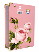 Bíblia Sagrada Letra Hipergigante PPM Capa Dura Flor Rosa Feminina Com Elástico Harpa ARC