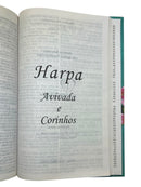 Bíblia Sagrada Feminina Capa Dura  Meu Amado Letra Gigante ARC Com Índice Lateral Harpa Avivada