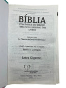 Bíblia Sagrada Feminina Capa Dura  Meu Amado Letra Gigante ARC Com Índice Lateral Harpa Avivada