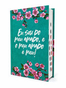 Bíblia Sagrada Feminina Capa Dura  Meu Amado Letra Gigante ARC Com Índice Lateral Harpa Avivada