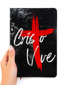 Bíblia Leão Cristo Vive Letra Gigante Capa Flexível Com Harpa e Índice Masculina Arc