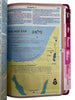 Bíblia Cor Rosa PPM Com Abas Feminina Letra Gigante Capa Semi Flexível Com Harpa  Arc