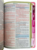 Bíblia Cor Rosa PPM Com Abas Já Coladas Feminina Letra Gigante Capa Semi Flexível Com Harpa  Arc