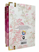 Bíblia Sagrada Letra Hipergigante PPM Capa Dura Círculo Floral Rosa Feminina Com Abas Femininas Elástico Harpa ARC