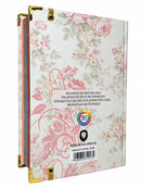 Bíblia Sagrada Letra Hipergigante PPM Capa Dura Círculo Floral Rosa Feminina Com Índice e Elástico Harpa ARC