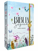 Bíblia Sagrada Letra Hipergigante PPM Capa Dura Jardim Secreto Feminina Com Elástico Harpa ARC
