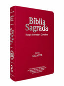 Kit 2 Bíblias Sagrada Com Índice e Capa Semi Flexivel Letra Gigante - Cor Preta e Pink