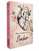 Bíblia Sagrada Capa Semiflexível Letra Gigante Promessas ARC e Índice João 1-4 Feminina Rosa
