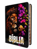 Bíblia Sagrada Capa Semiflexível Letra Gigante Promessas ARC e Índice Salmos 91 Fem e Masc