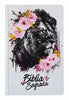 Bíblia Leão Flores Rosa Letra Gigante Capa Dura Com Harpa E Índice Feminina Arc