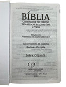 Bíblia Capa Dura Com Elástico Rosa E Medalhão Letra Gigante Com Harpa - Leão Flores Rosa E Índice
