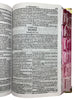 Bíblia Capa Dura Com Elástico Rosa E Medalhão Letra Gigante Com Harpa - Leão Rosa Abas Já Coladas