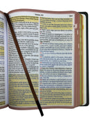 Bíblia Sagrada Letra Grande Jumbo Cor Preta Luxo Com Harpa e Divisão Linguagem Arc Para Homem
