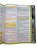 Bíblia Cor Preta e Marrom Letra Jumbo Capa Dura Com Abas Adesivas Harpa  Masculina Arc