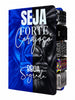 Bíblia Masculina Leão Seja Forte e Corajoso Azul Capa Dura Com Abas Adesivas - Arc