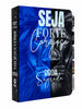 Bíblia Masculina Leão Seja Forte e Corajoso Azul Capa Dura Com Abas Adesivas - Arc